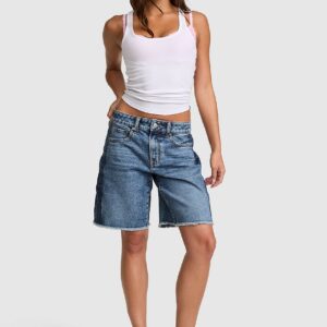 Витрина denim by pink mid rise baggy jorts