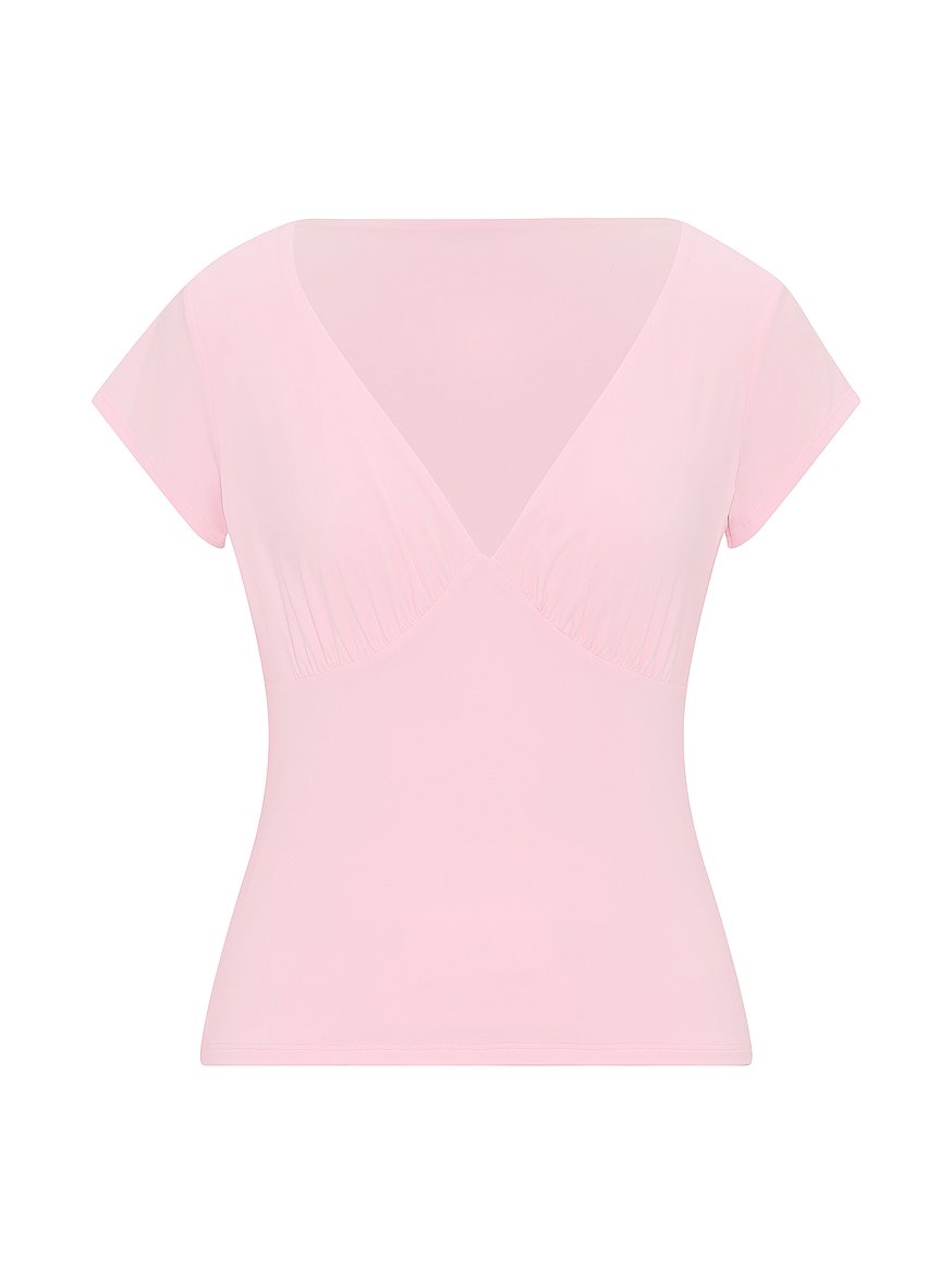 pink base stretch™ plunge top pink base stretch™ plunge top
