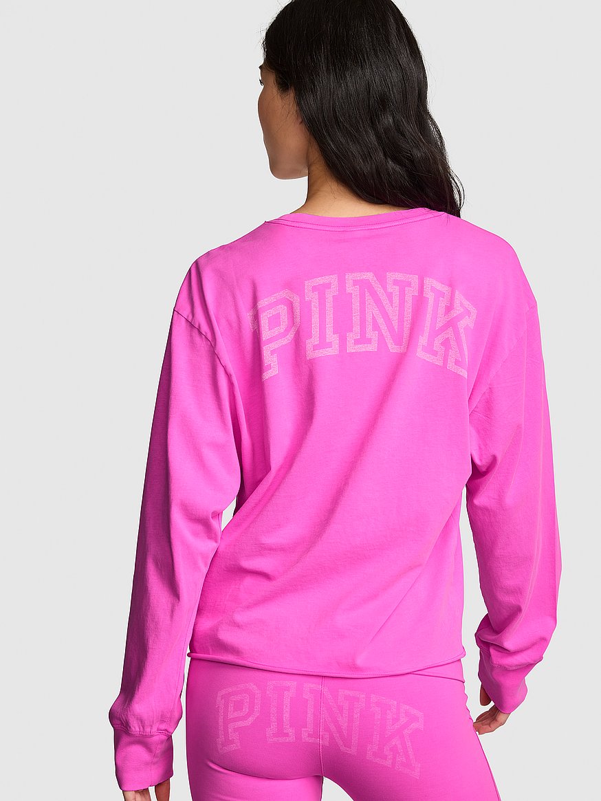 campus cotton™ long sleeve pocket tee campus cotton™ long sleeve pocket tee