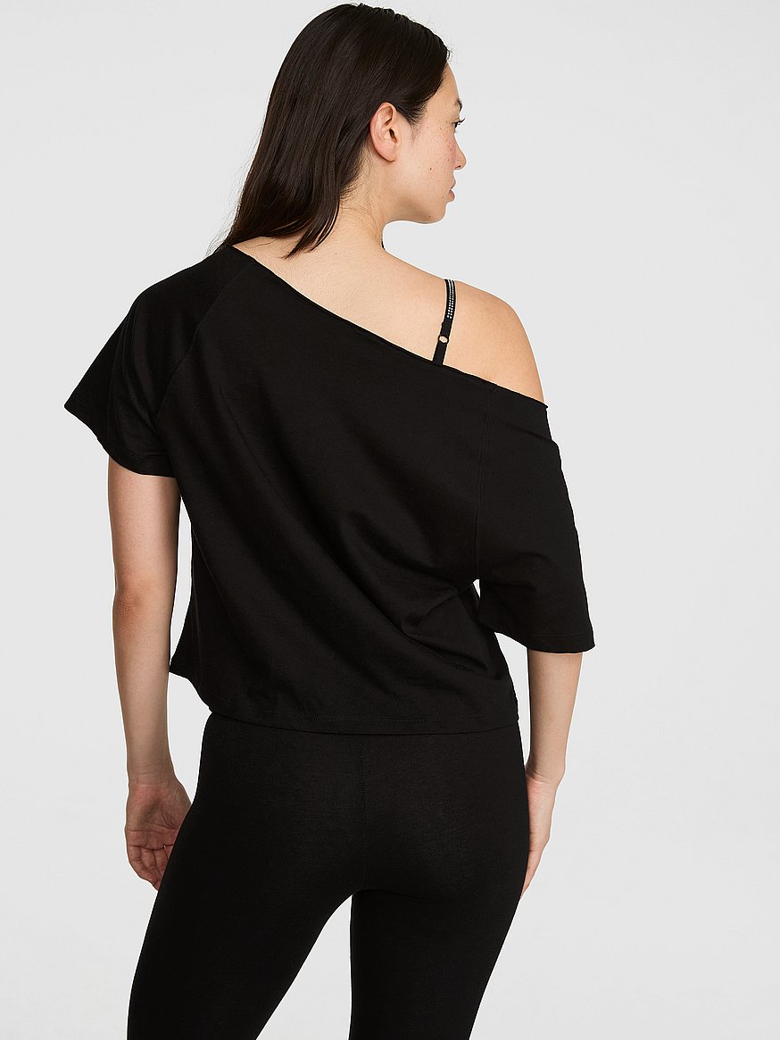 campus cotton™ off the shoulder boxy tee campus cotton™ off the shoulder boxy tee