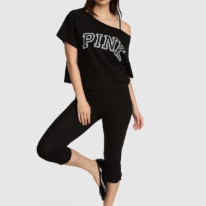 campus cotton™ oﬀ the shoulder boxy tee