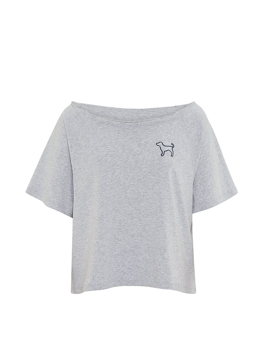 campus cotton™ off the shoulder boxy tee campus cotton™ off the shoulder boxy tee