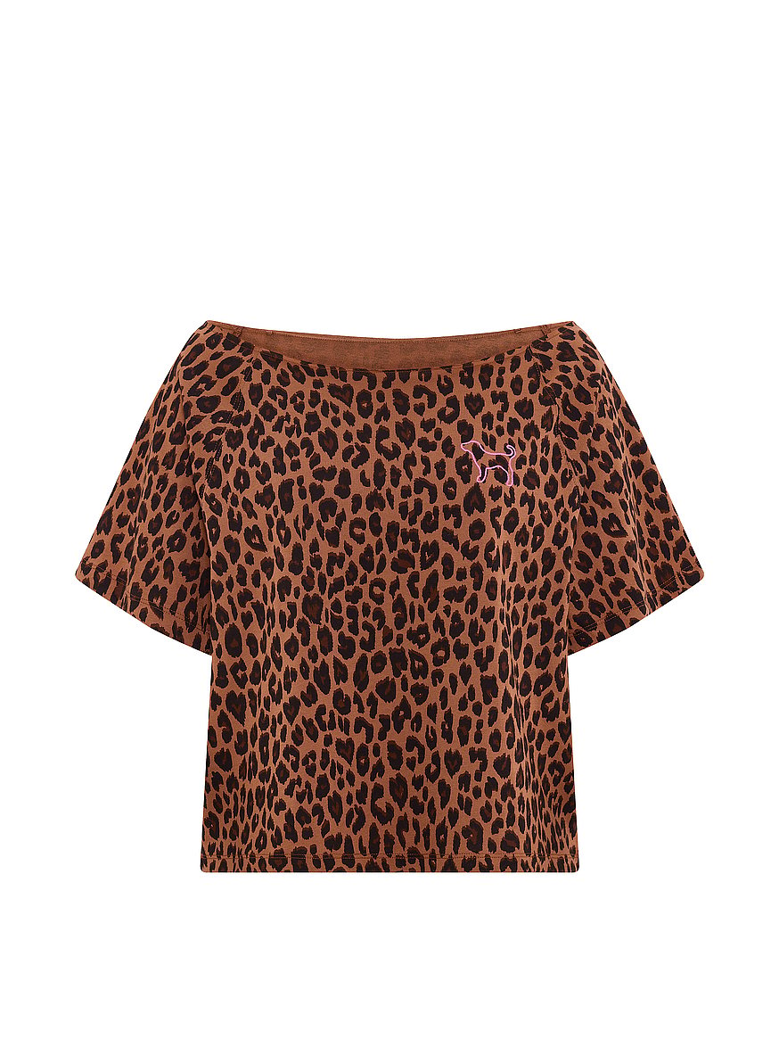 campus cotton™ off the shoulder boxy tee campus cotton™ off the shoulder boxy tee