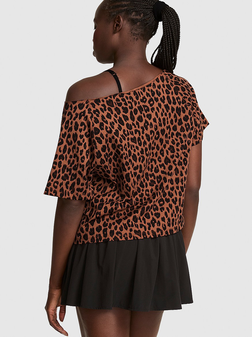 campus cotton™ off the shoulder boxy tee campus cotton™ off the shoulder boxy tee