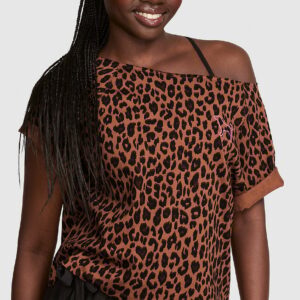 campus cotton™ oﬀ the shoulder boxy tee