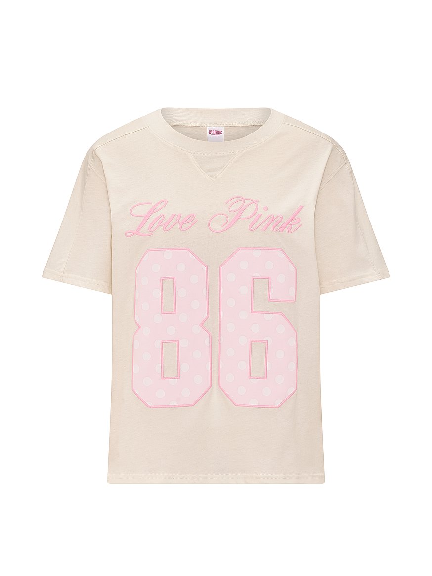 campus cotton™ v stitch crewneck boxy tee campus cotton™ v stitch crewneck boxy tee