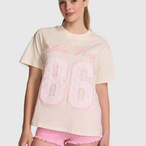 Home campus cotton™ v stitch crewneck boxy tee