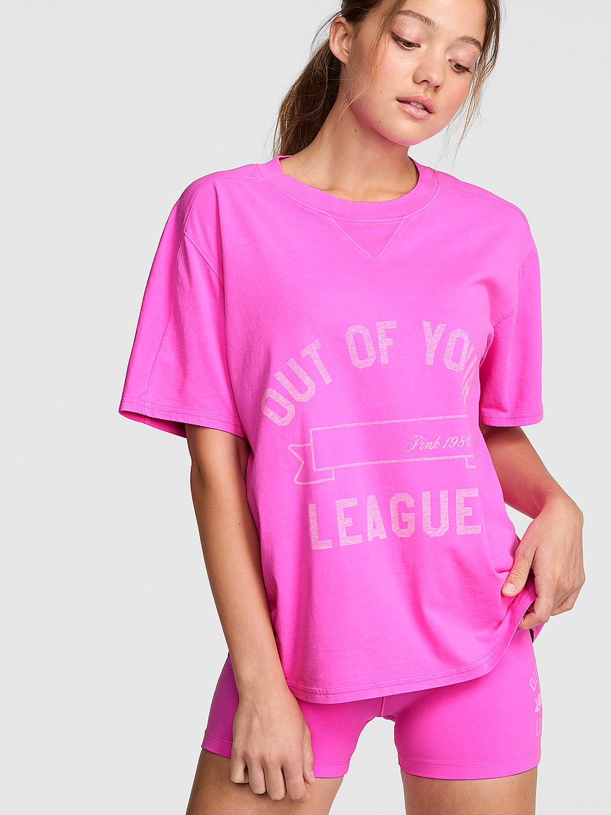 campus cotton™ v stitch crewneck boxy tee campus cotton™ v stitch crewneck boxy tee