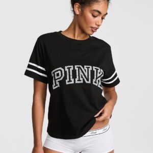 Home campus cotton™ v stitch crewneck boxy tee