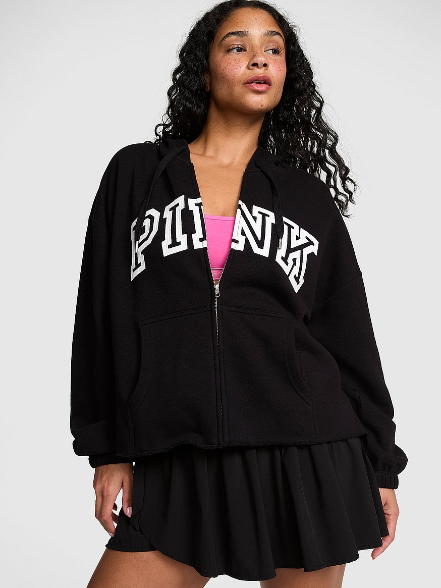 campus fleece™ raw cut full zip hoodie campus fleece™ raw cut full zip hoodie