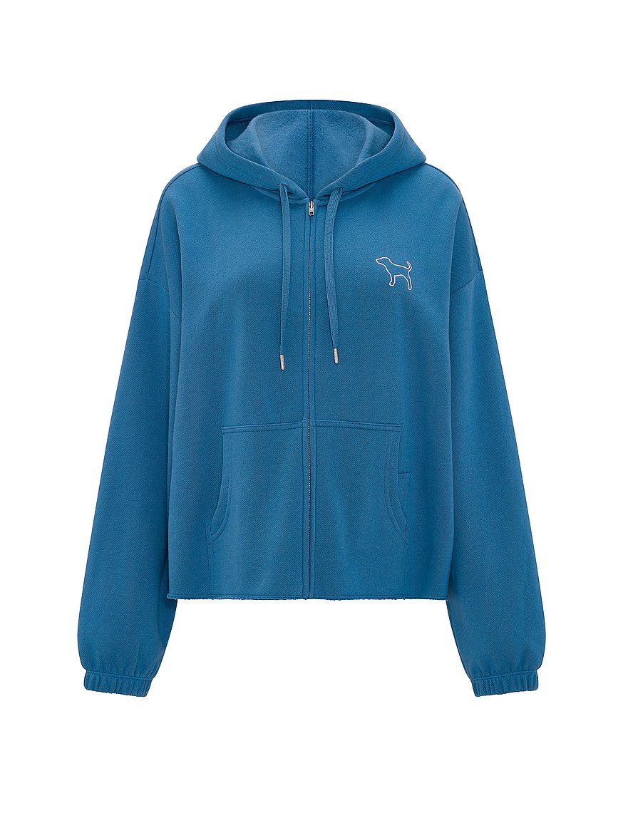 campus fleece™ raw cut full zip hoodie campus fleece™ raw cut full zip hoodie