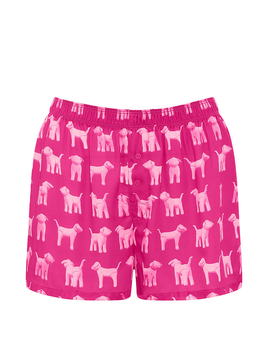 silky sleep boxy pajama shorts silky sleep boxy pajama shorts