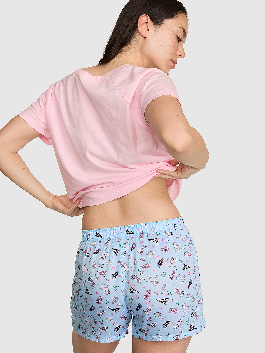 silky sleep boxy pajama shorts silky sleep boxy pajama shorts