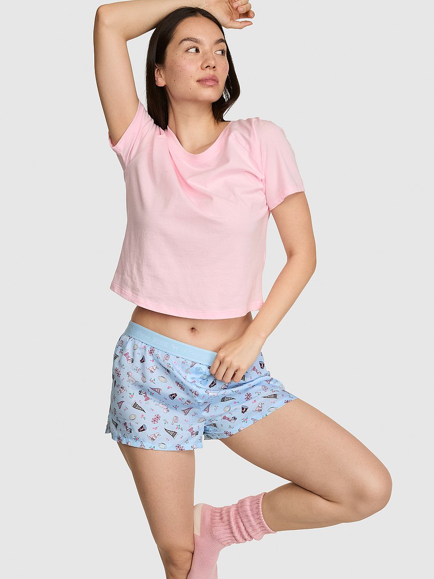 silky sleep boxy pajama shorts silky sleep boxy pajama shorts