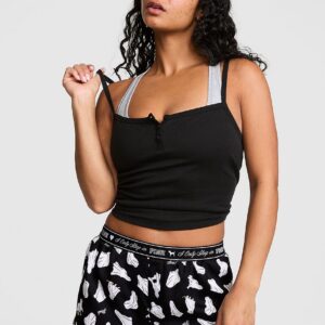 silky sleep boxy pajama shorts