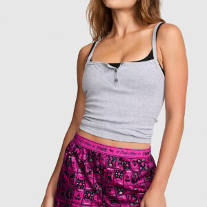 silky sleep boxy pajama shorts