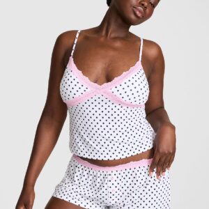 Витрина 24/7 lounge modal lace trim micro shorts