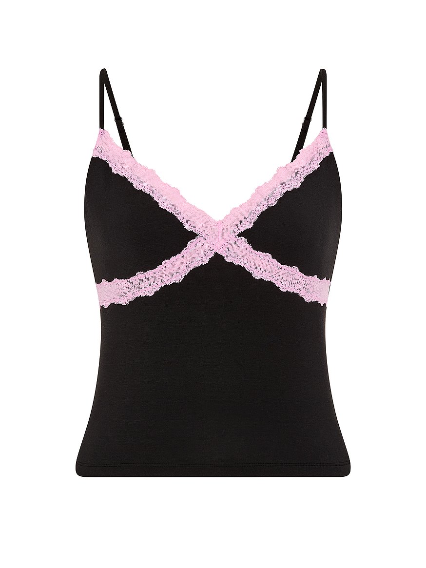 24/7 lounge modal lace trim cami 24/7 lounge modal lace trim cami