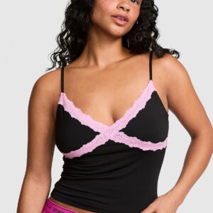 Home 24/7 lounge modal lace trim cami