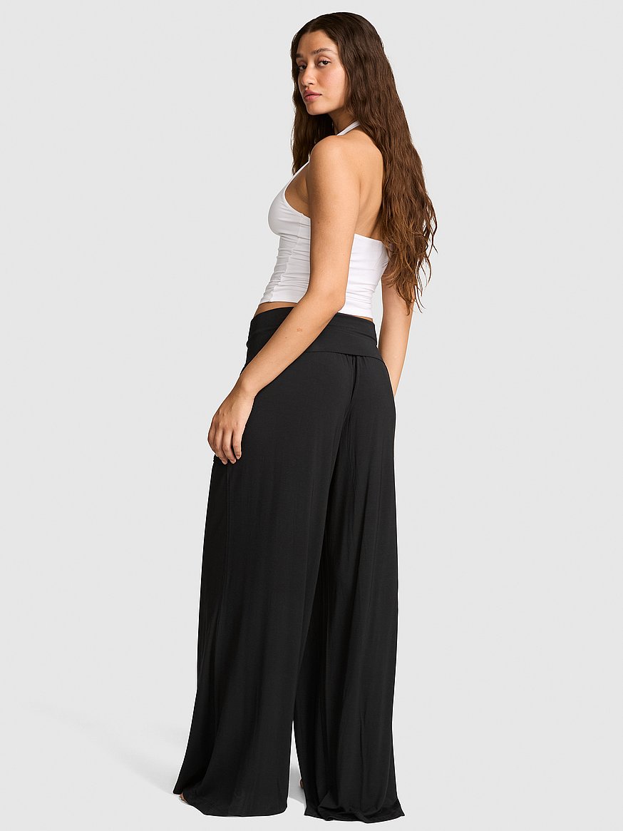 24/7 lounge modal foldover pants 24/7 lounge modal foldover pants