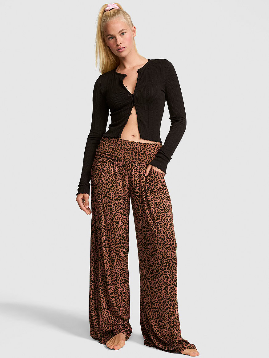24/7 lounge modal foldover pants 24/7 lounge modal foldover pants