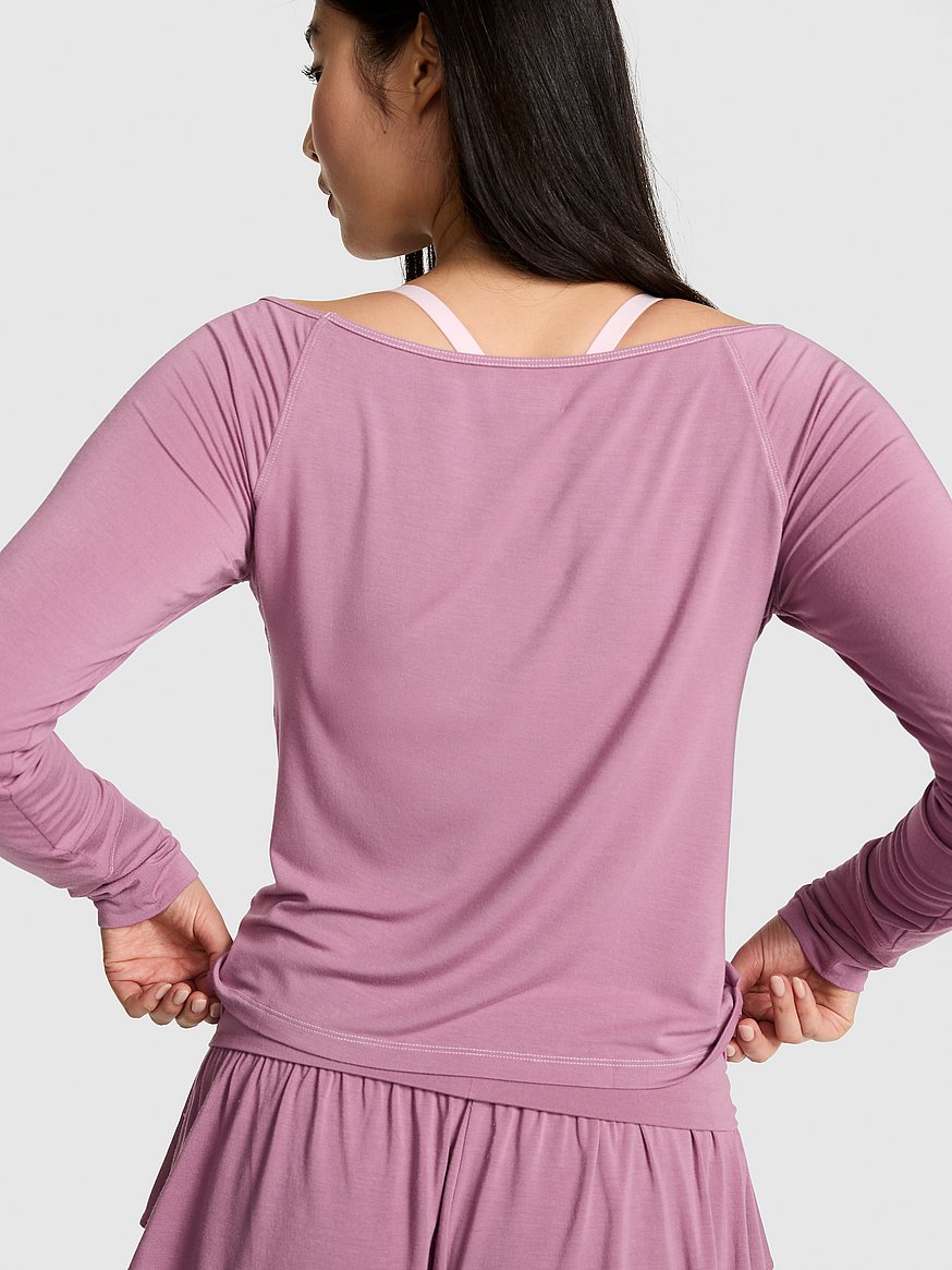 24/7 lounge modal off the shoulder top 24/7 lounge modal off the shoulder top