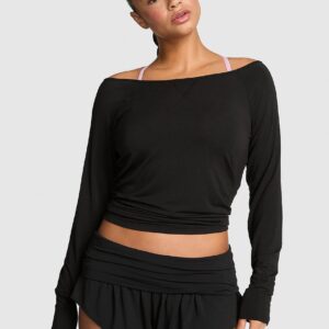 Home 24/7 lounge modal off the shoulder top