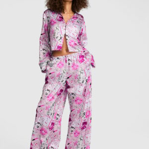 Home grwpink™ satin flyaway long sleeve & pants pajama set