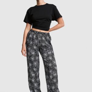 Home silky sleep boxy pajama pants