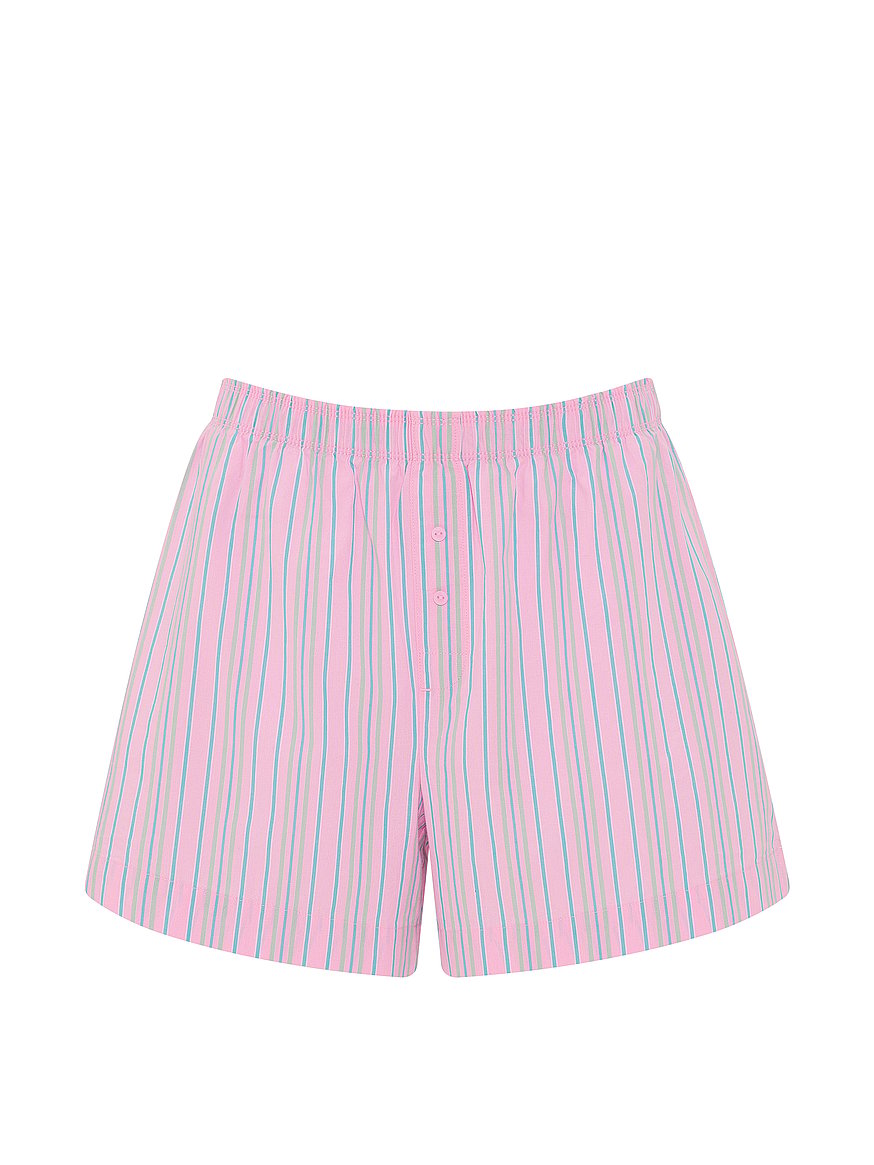 cotton boxy boyfriend pajama shorts cotton boxy boyfriend pajama shorts