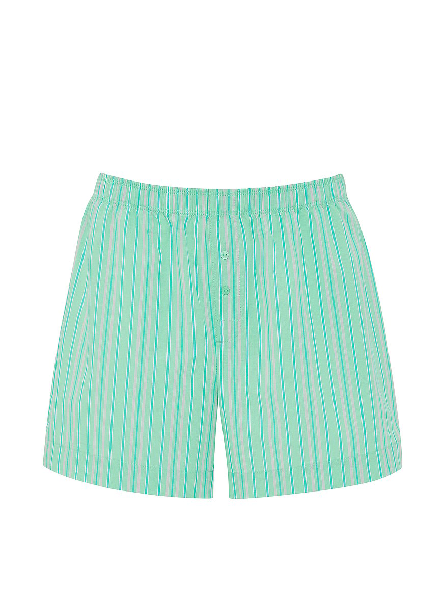 cotton boxy boyfriend pajama shorts cotton boxy boyfriend pajama shorts