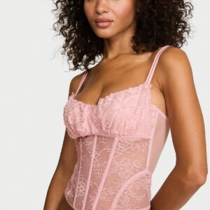 Home wicked rosette reverie embroidery corset top