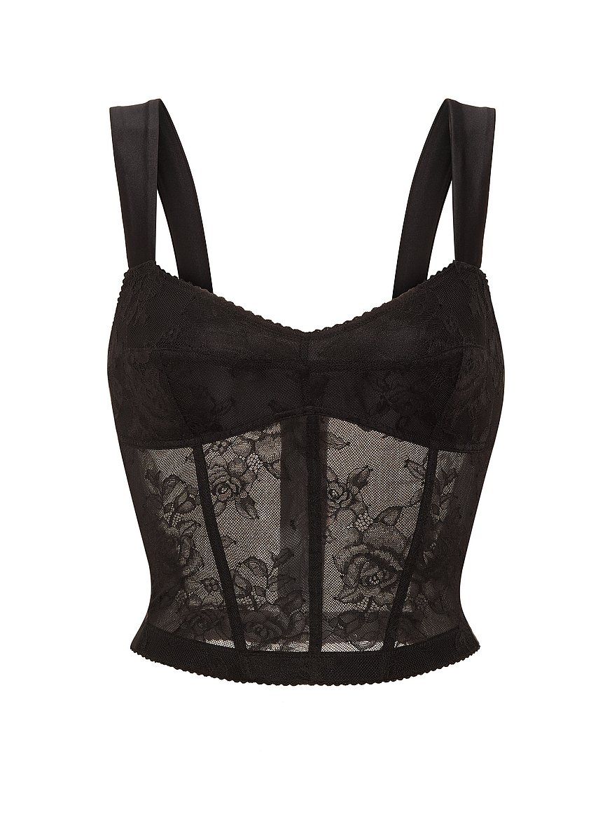rose lace & satin bra top rose lace & satin bra top