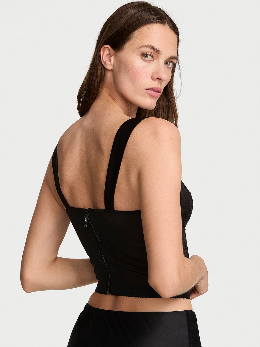 rose lace & satin bra top rose lace & satin bra top