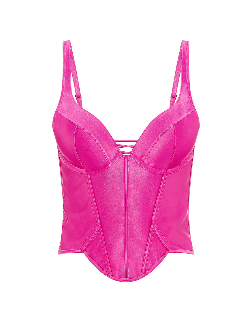 push up satin corset top push up satin corset top