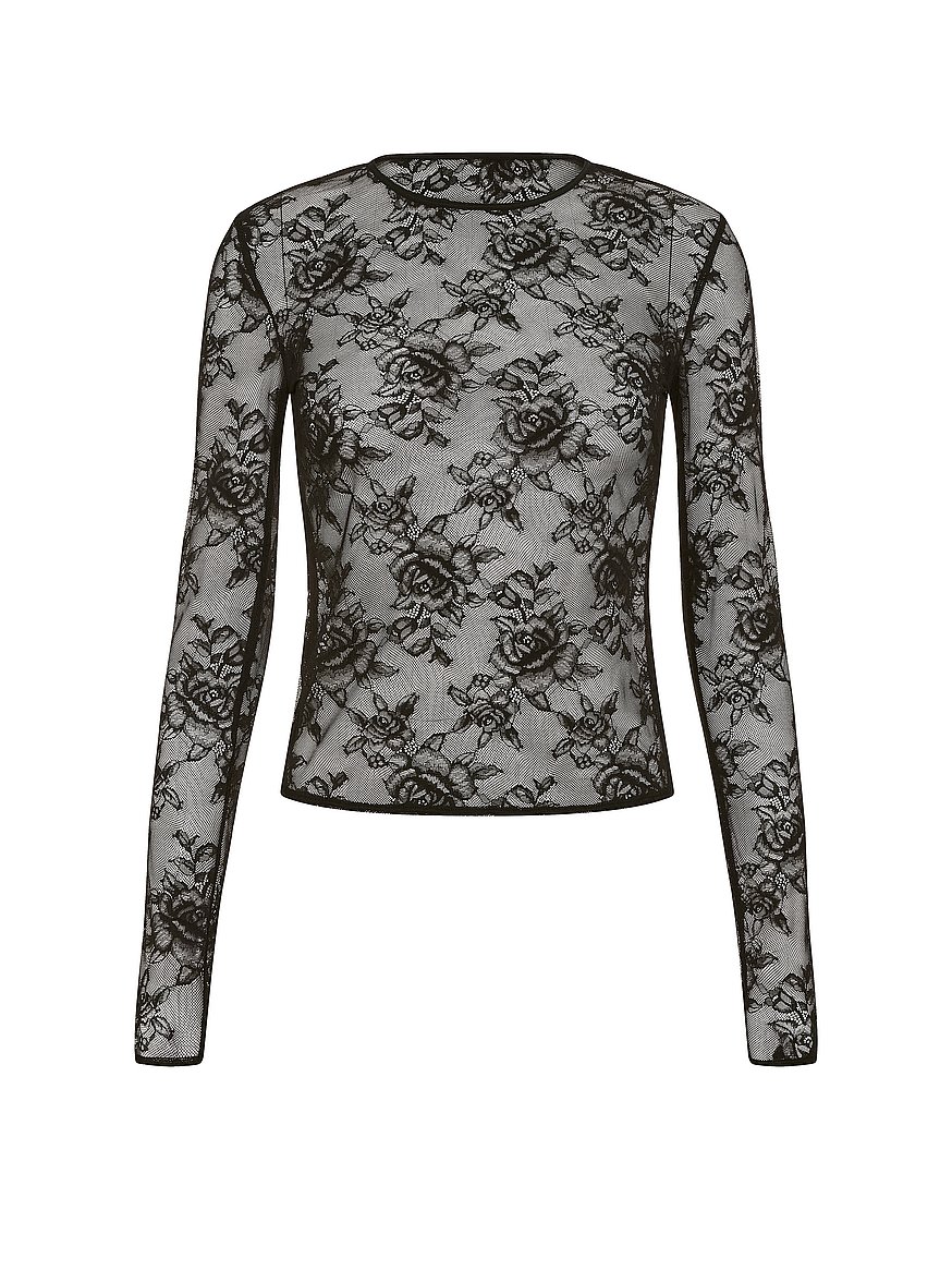 rose lace long sleeve tee rose lace long sleeve tee