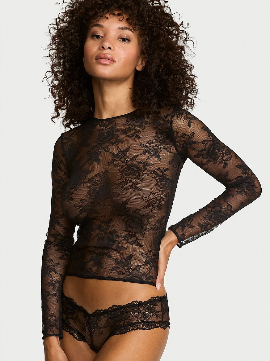 rose lace long sleeve tee rose lace long sleeve tee