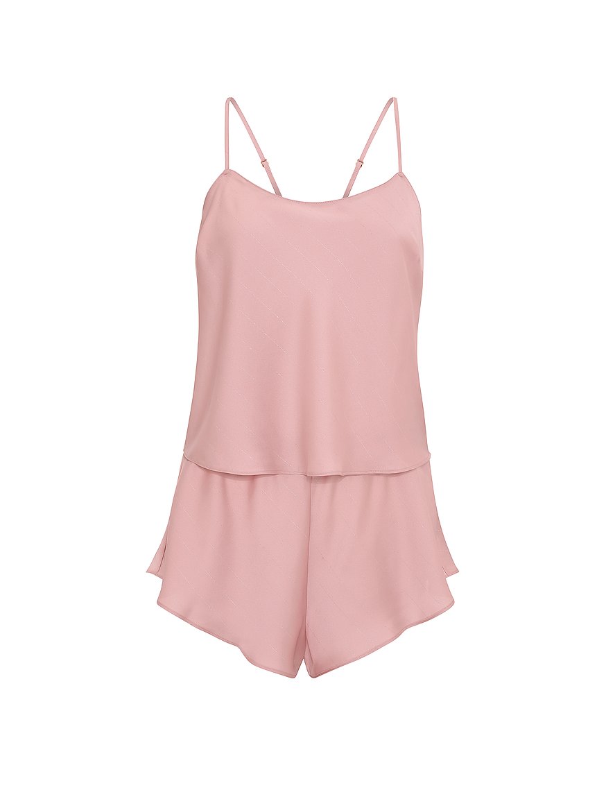 satin open back cami & shorts set satin open back cami & shorts set