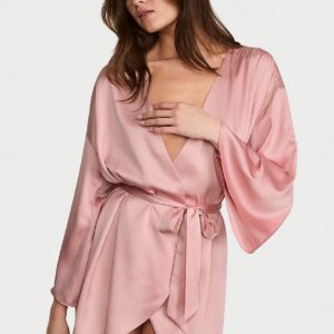Home satin short robe