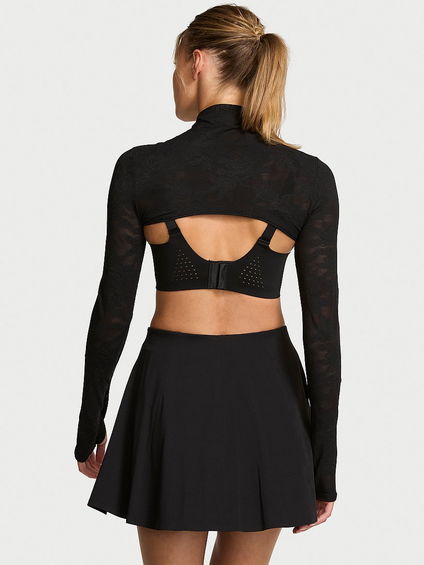 vsx lace mock neck shrug vsx lace mock neck shrug