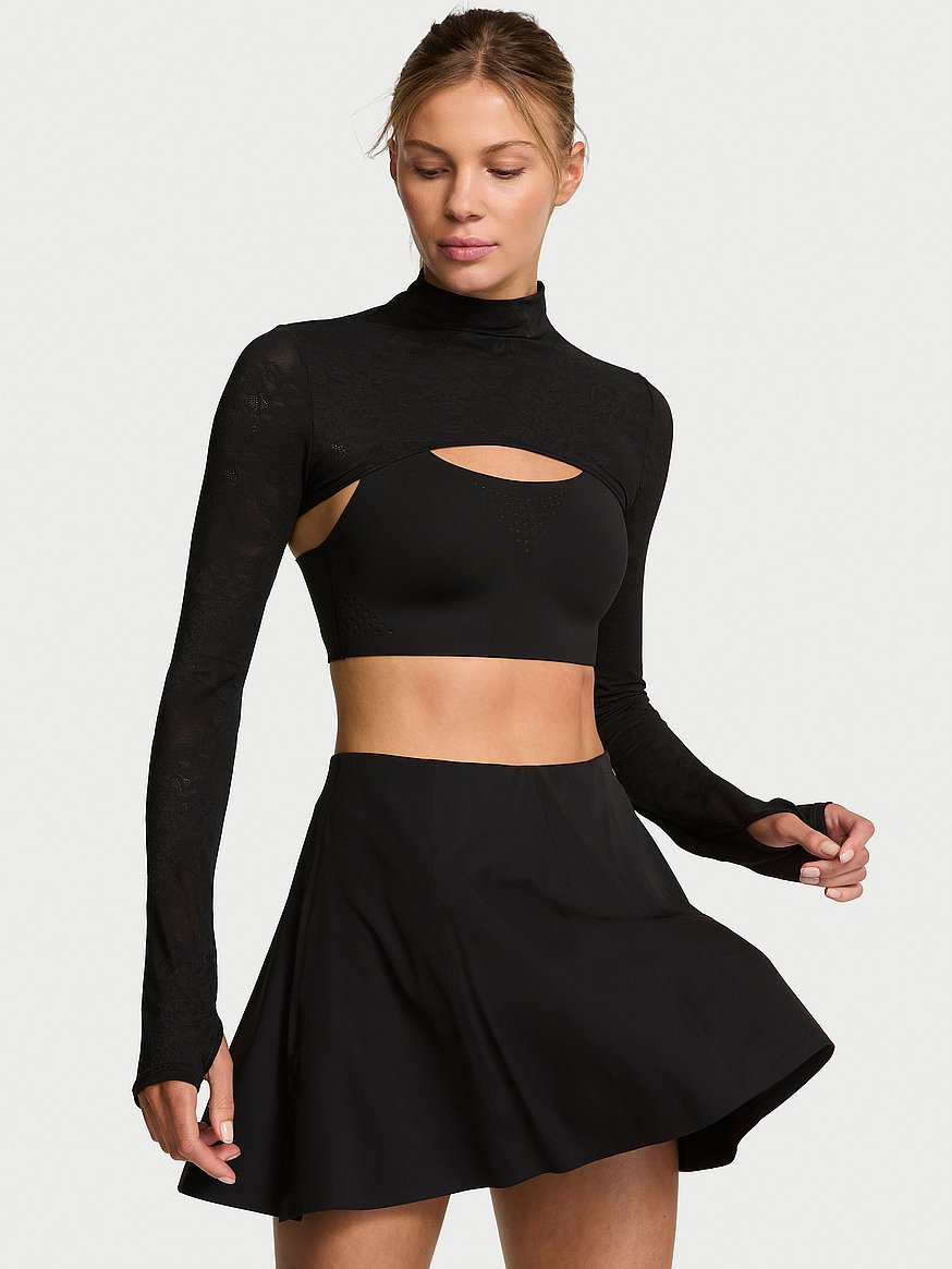 vsx lace mock neck shrug vsx lace mock neck shrug