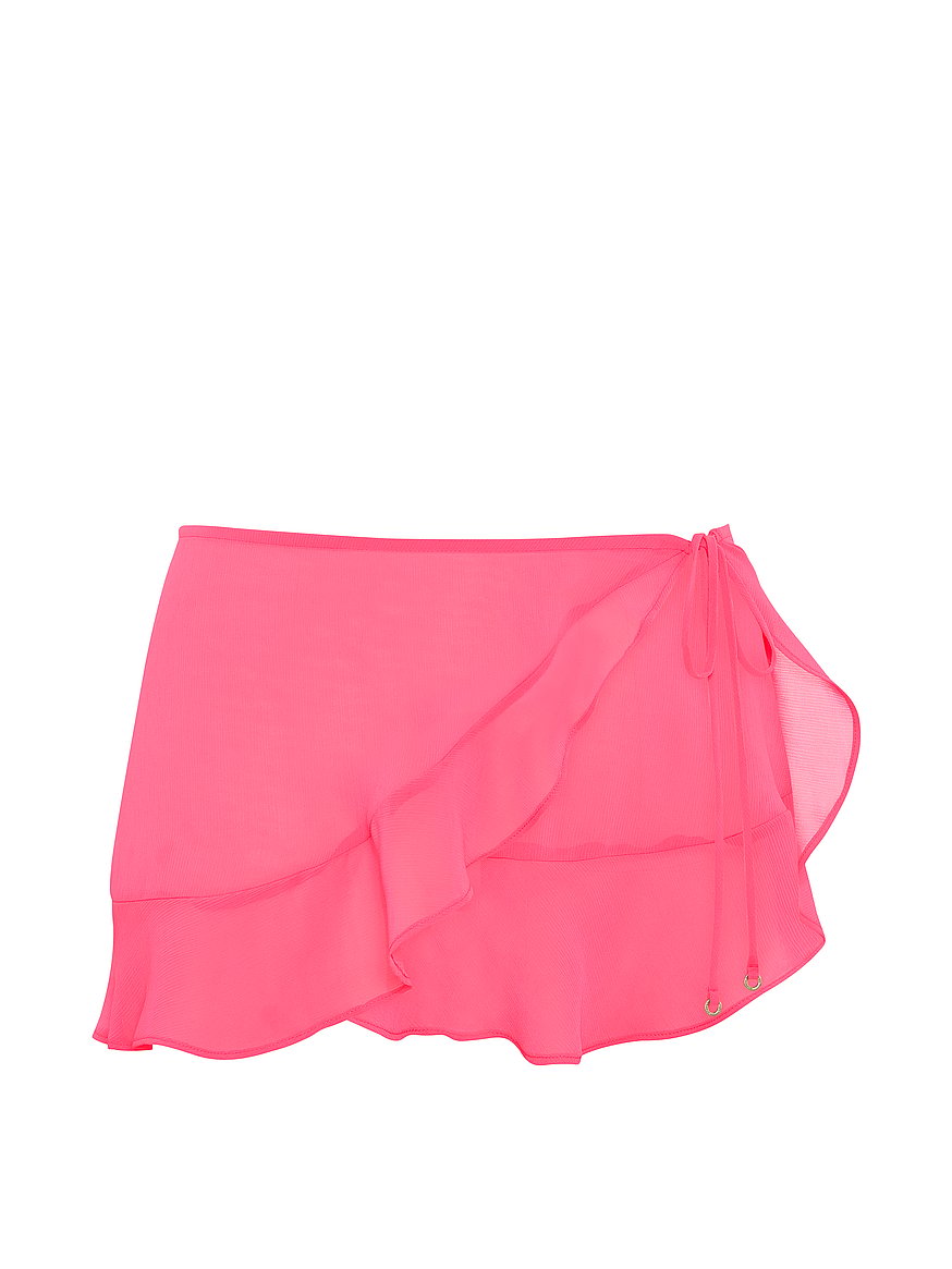 beachwear ruffle mini sarong beachwear ruffle mini sarong