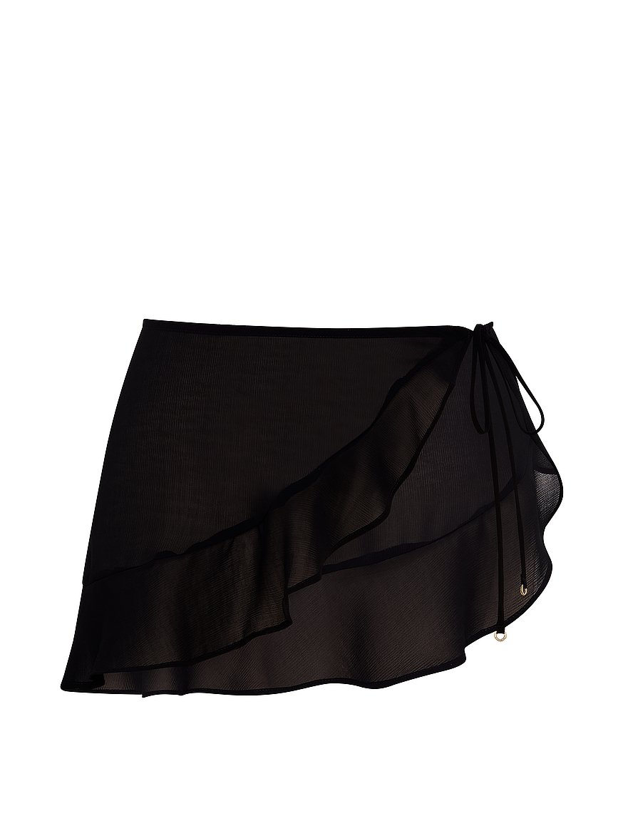 beachwear ruffle mini sarong beachwear ruffle mini sarong
