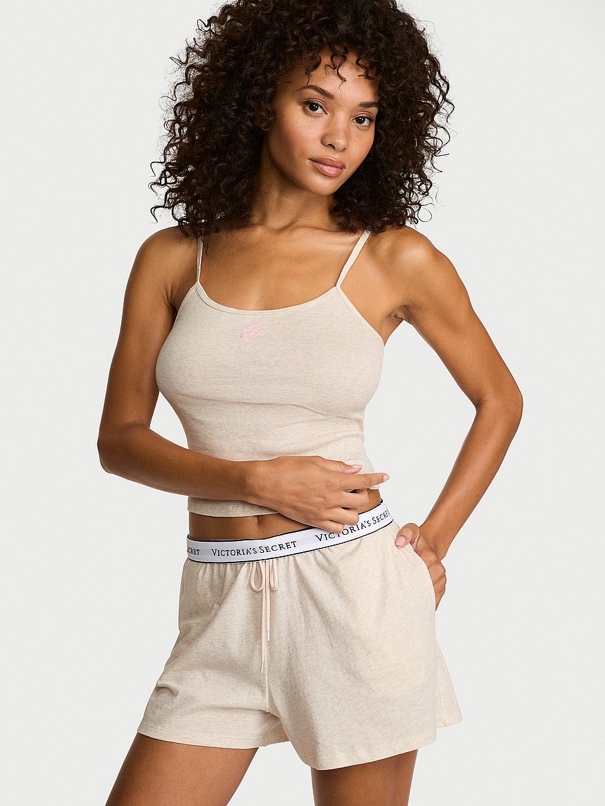 100% cotton cami & short set 100% cotton cami & short set