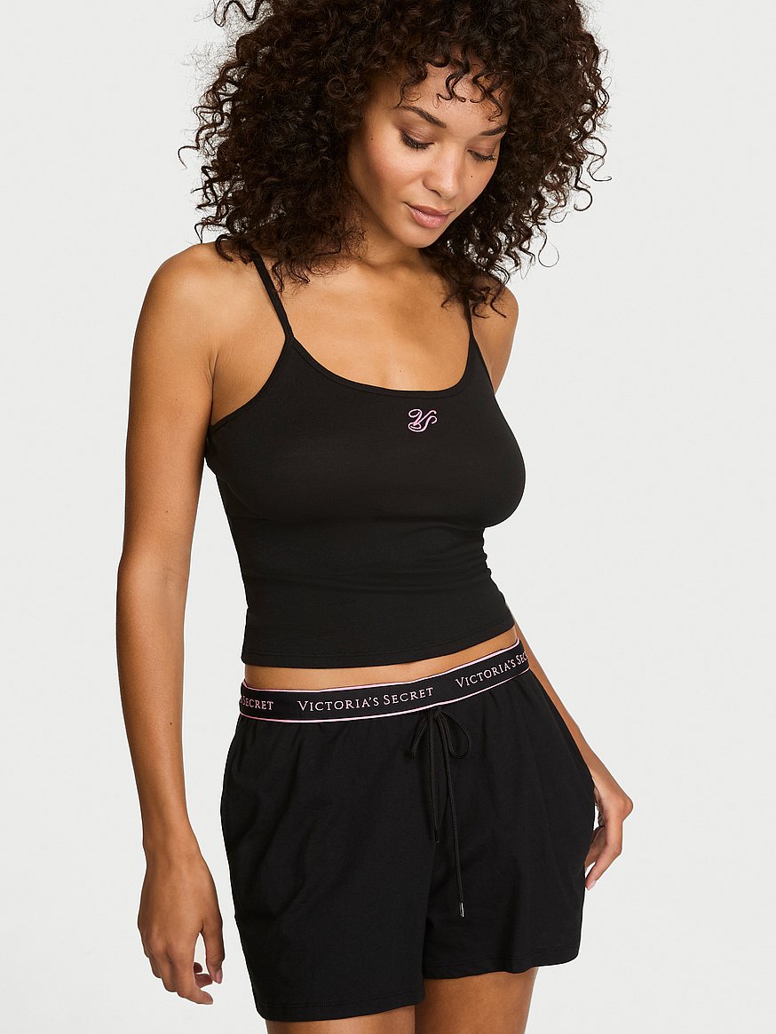 100% cotton cami & short set 100% cotton cami & short set