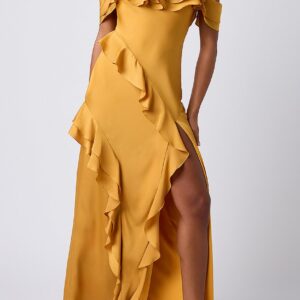 aviva off the shoulder maxi dress