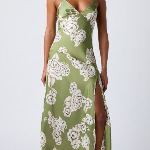 Home carreta midi slip dress