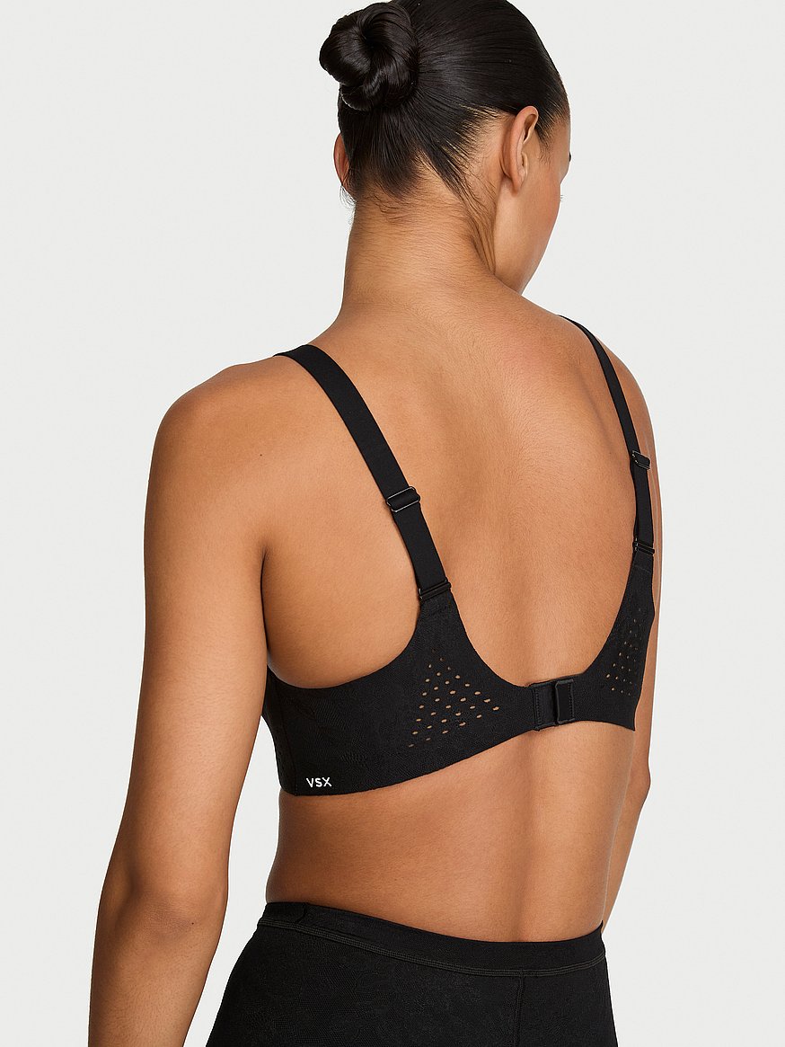 vsx featherweight™ medium lace v neck sports bra vsx featherweight™ medium lace v neck sports bra