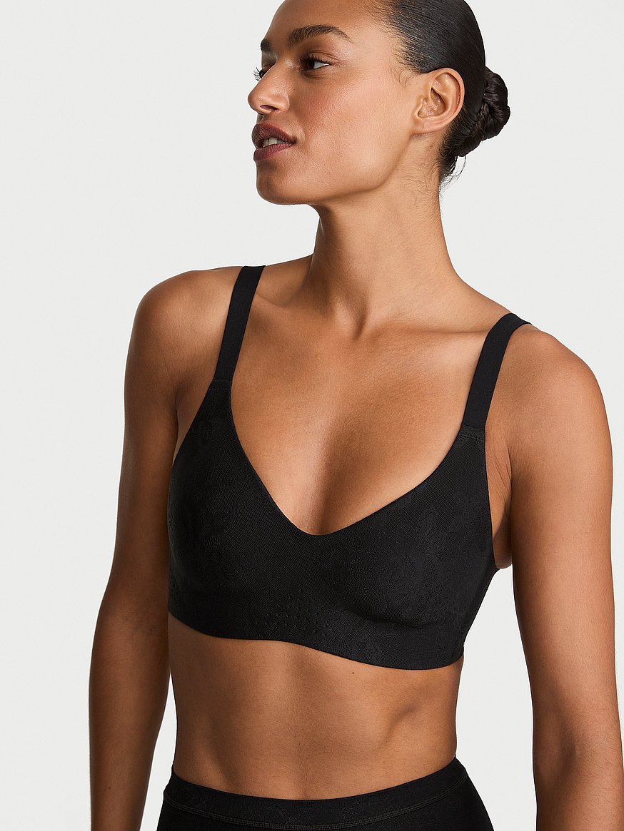 vsx featherweight™ medium lace v neck sports bra vsx featherweight™ medium lace v neck sports bra