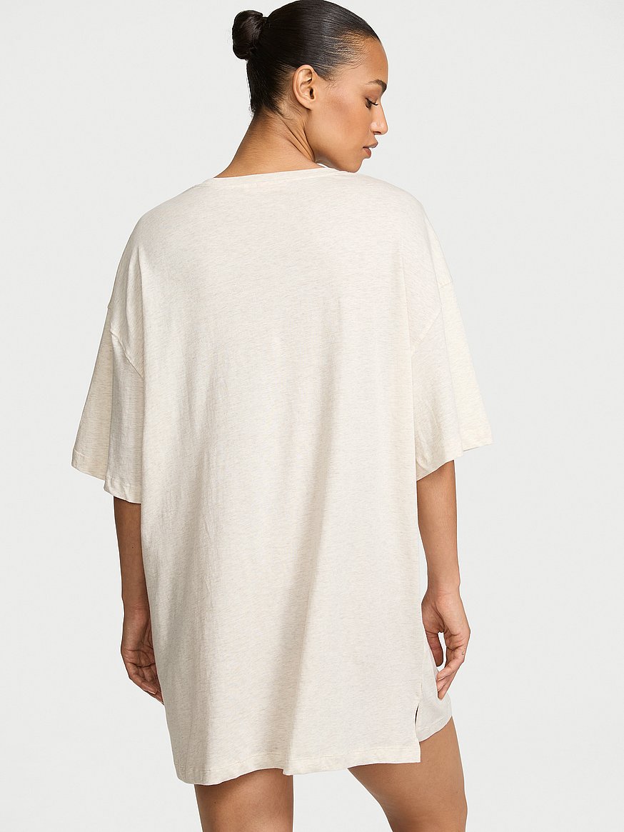 100% cotton oversized sleep tee 100% cotton oversized sleep tee